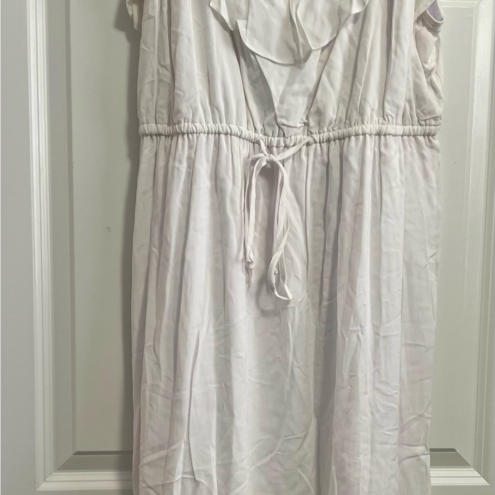 Torrid White Ruffle Challis Dress - Picture 3 of 3